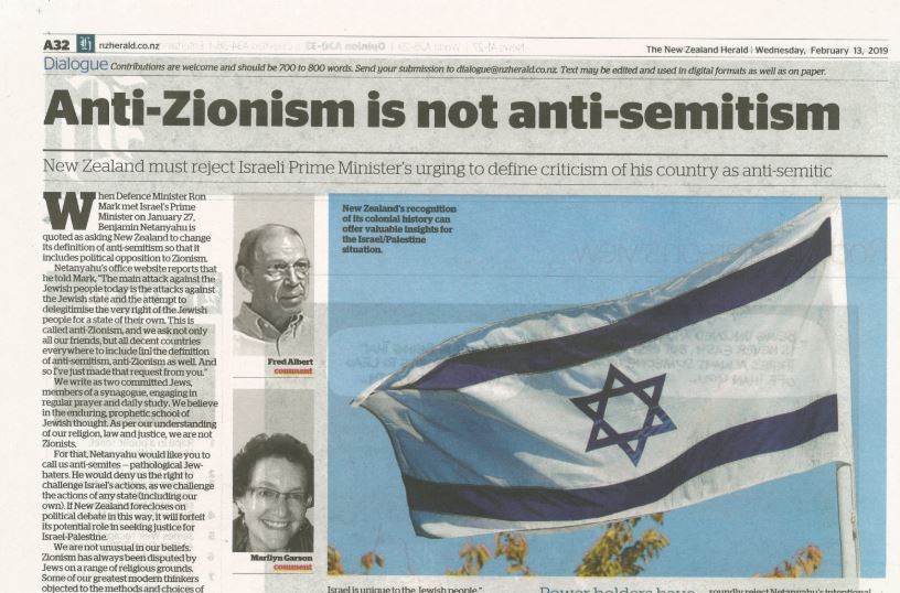 Jewish Yes, Zionist No